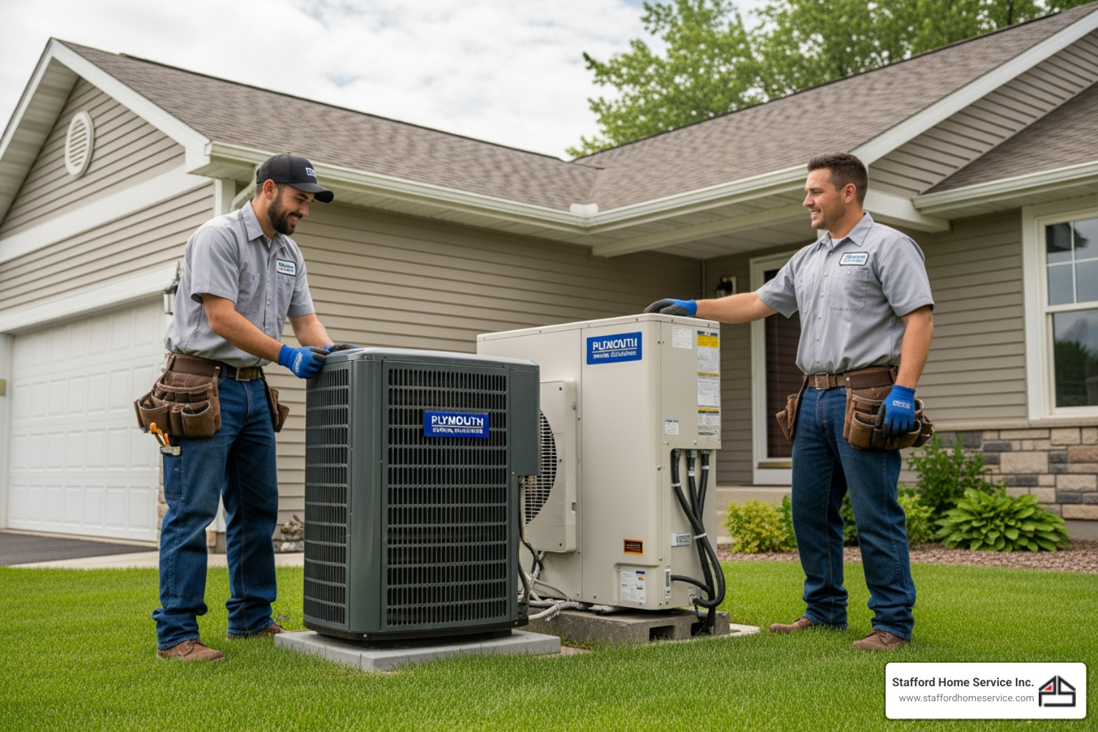 Infographic showing heat pump installer selection criteria: NATE certification, local experience in Plymouth MN, proper system sizing methodology, warranty coverage details, customer review verification, cold-climate heat pump expertise, and installation process transparency - heat pump installation plymouth mn