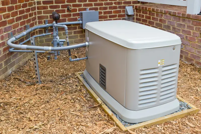 Whole-house standby generator.