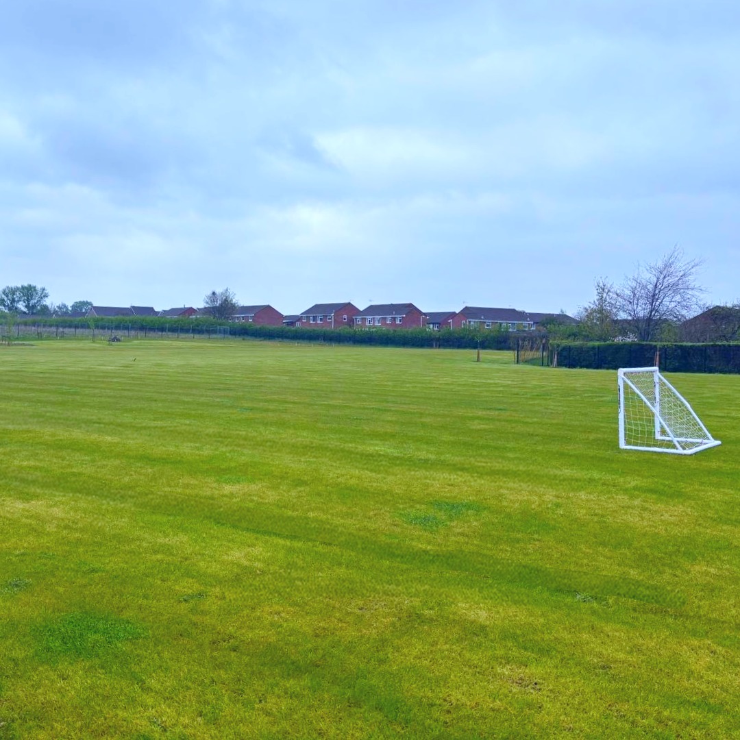 Completed sports pitch area