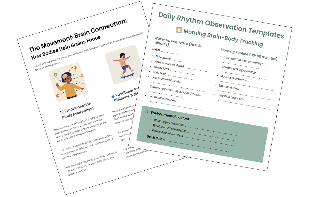 Illustrated child covering ears to reduce sensory overload on a busy street