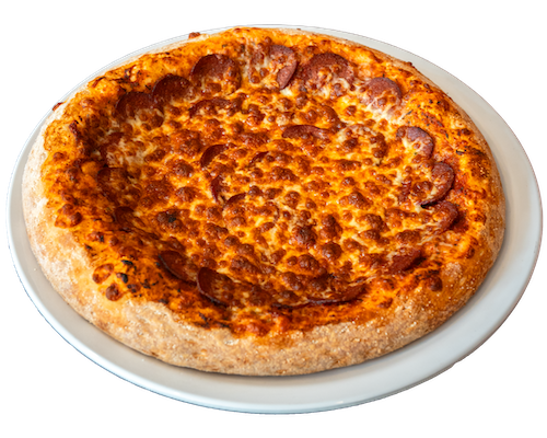 Pizza Fat Boy auf einem Teller