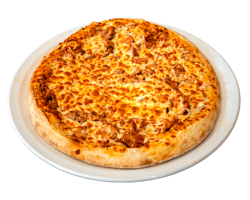 Pizza Thunfisch Spezial auf einem Teller