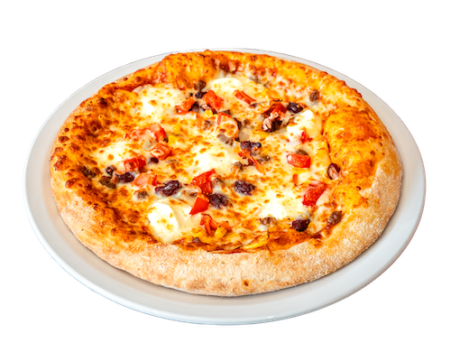 Pizza Tacco auf einem Teller