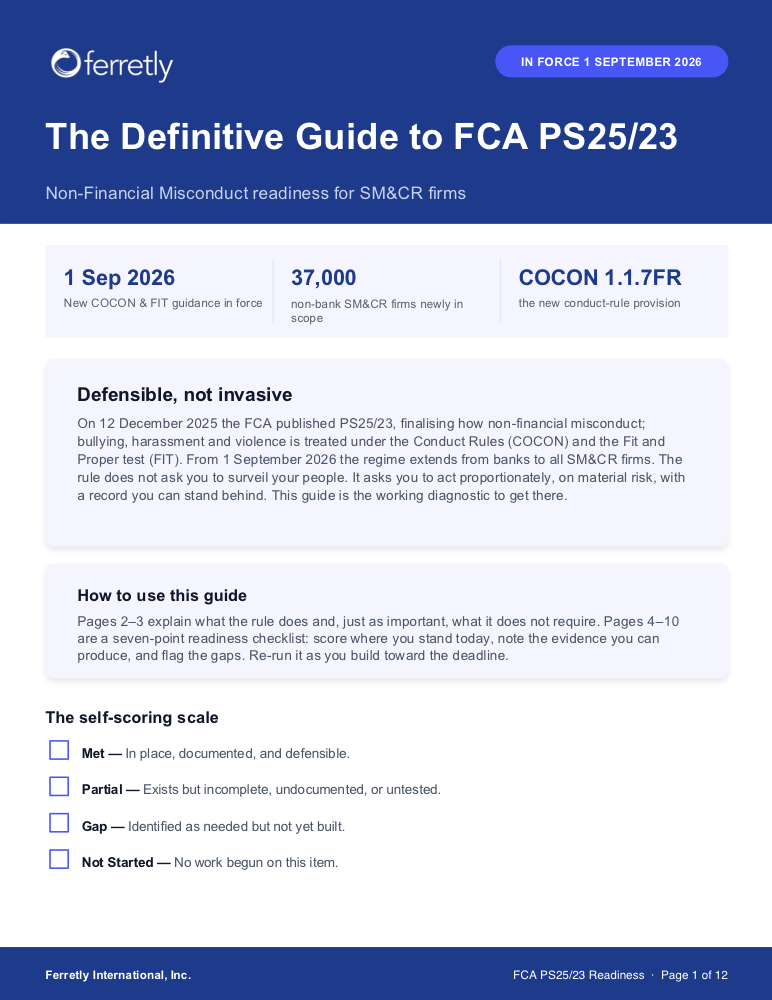 The Definitive Guide to FCA PS25/23