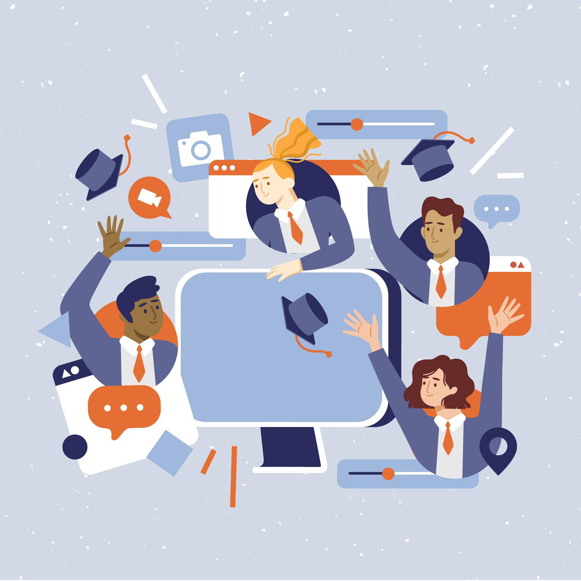 Why might colleges look at social media?