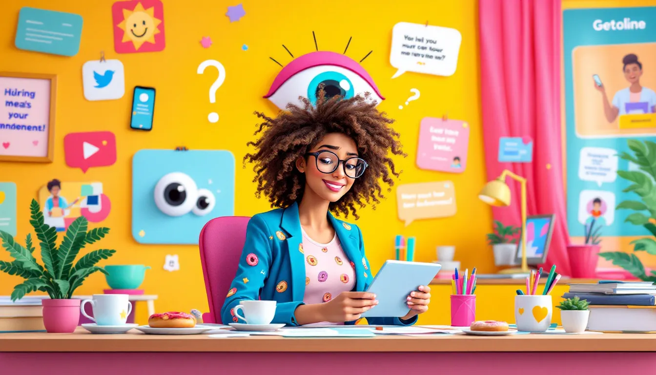 A hiring manager reviewing social media profiles during the hiring process.