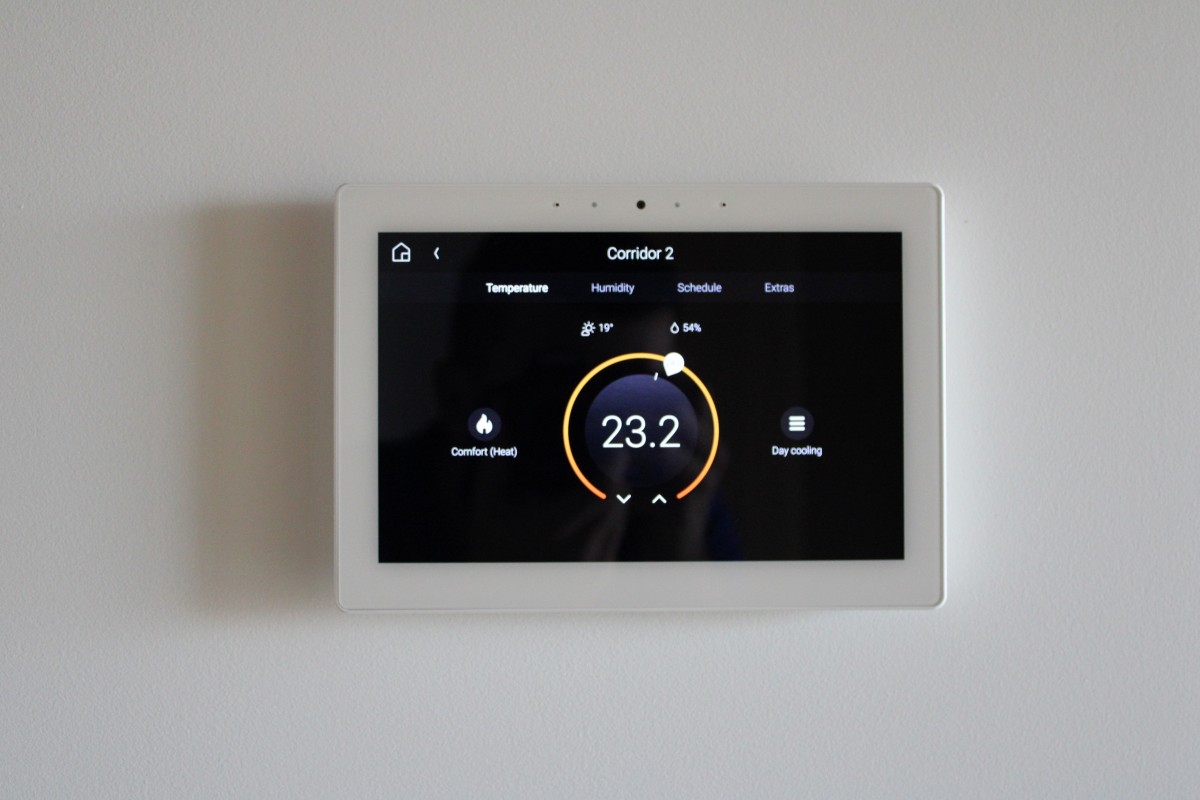 Control4 touch screen in a home in Gorna Banya, Sofia