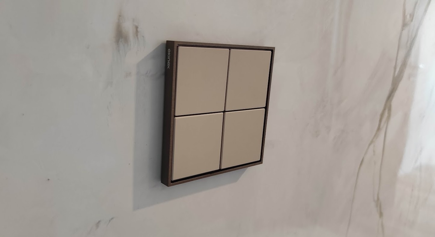 Ekinex KNX keypad in the Amaya Residence complex, Sofia