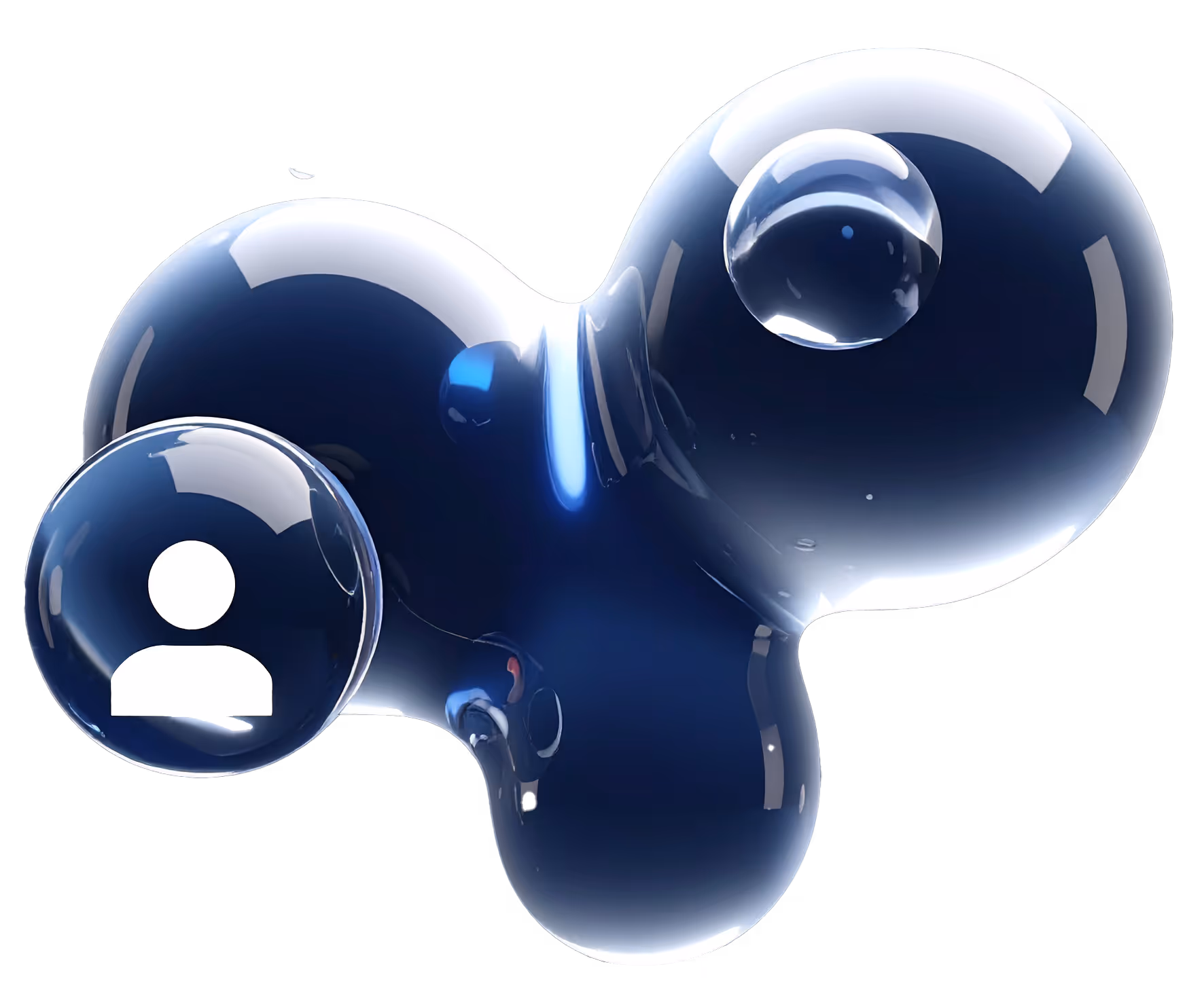 Wasserkugeln mit Social Icon
