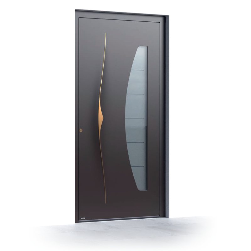 Ușă de intrare Pirnar Premium 6019, FS 8019 · PVD Copper Dusk