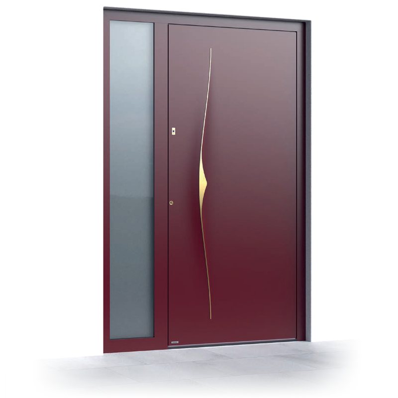 Ușă de intrare Pirnar Premium 6017, FS 3004 · PVD Golden Honey