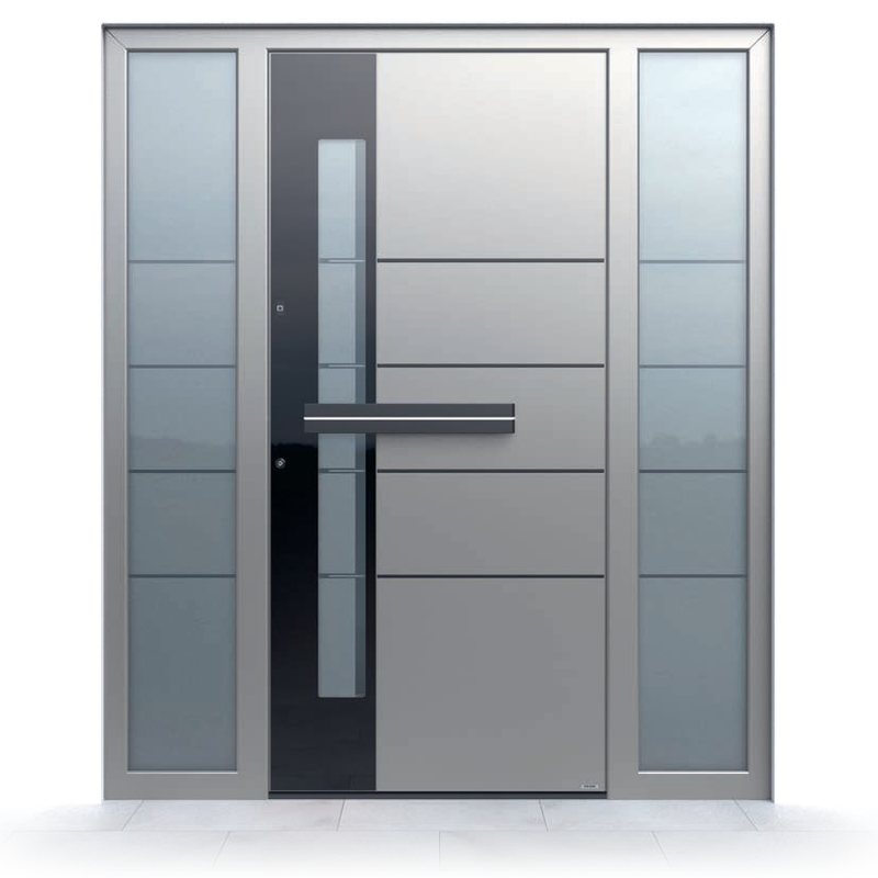 Ușă de intrare Pirnar Premium 0130, RAL 9007 · PVD Volcanic Shadow
