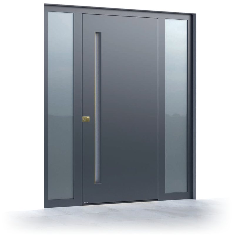 Ușă de intrare Pirnar Premium 6014, DB 703 (80077) · PVD Golden Honey