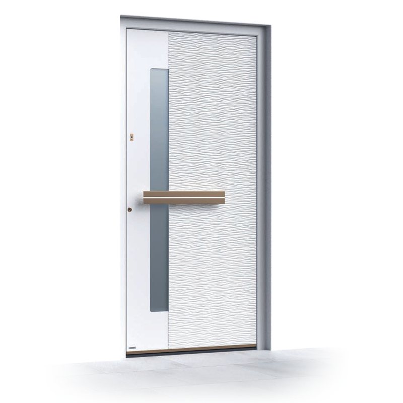 Ușă de intrare Pirnar Premium 0167, FS 9016 · PVD Copper Dusk