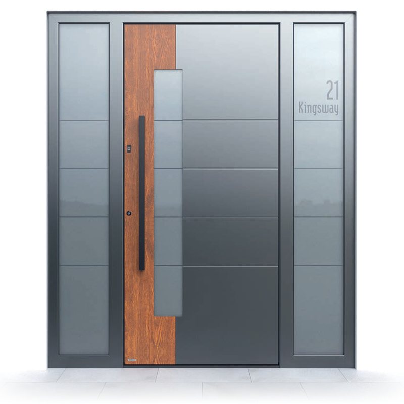 Ușă de intrare Pirnar Premium 1882, 70105 + decor lemn Golden Oak