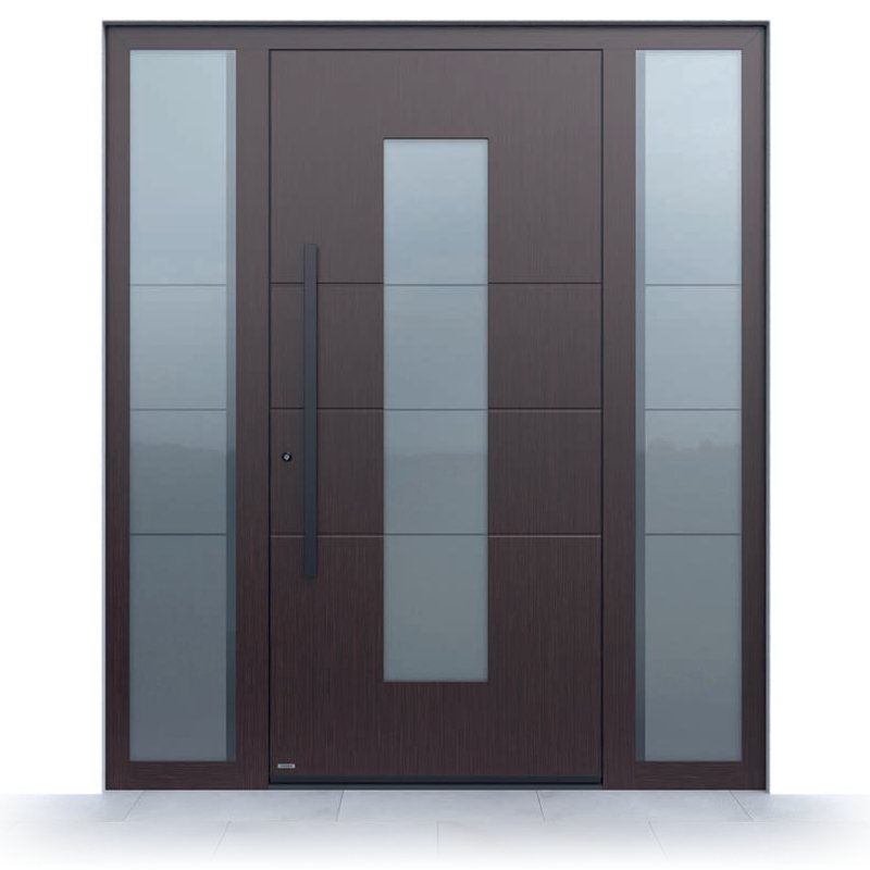 Ușă de intrare Pirnar Premium 1081, Decor lemn Dark Oak
