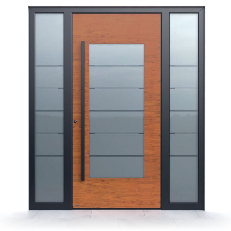 Ușă de intrare Pirnar Premium 1841, Decor lemn Oak Winchester + FS 9005