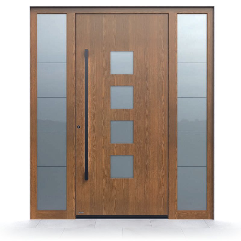 Ușă de intrare Pirnar Premium 1401, Decor lemn Dark Oak
