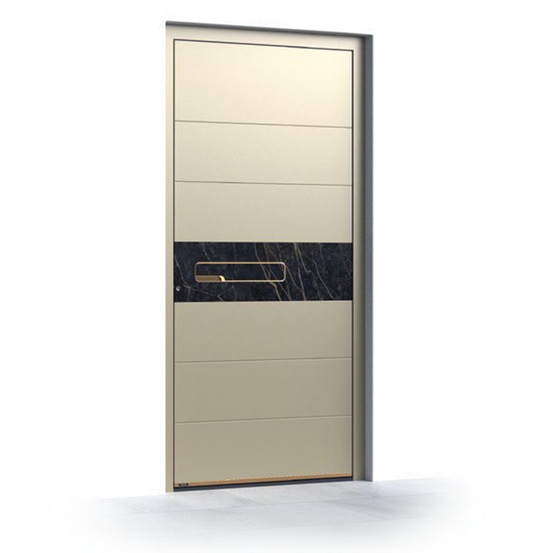 Ușă de intrare Pirnar Premium 6005, Quarz 1 · PVD Copper Dusk
