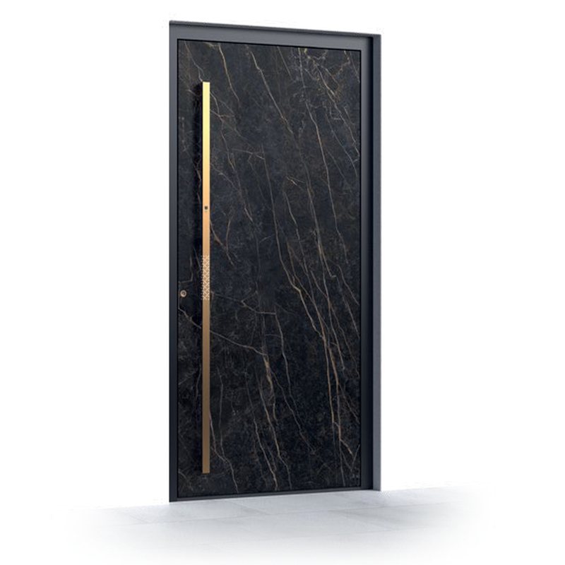 Ușă de intrare Pirnar Premium 6009, FS 9005 · PVD Copper Dusk