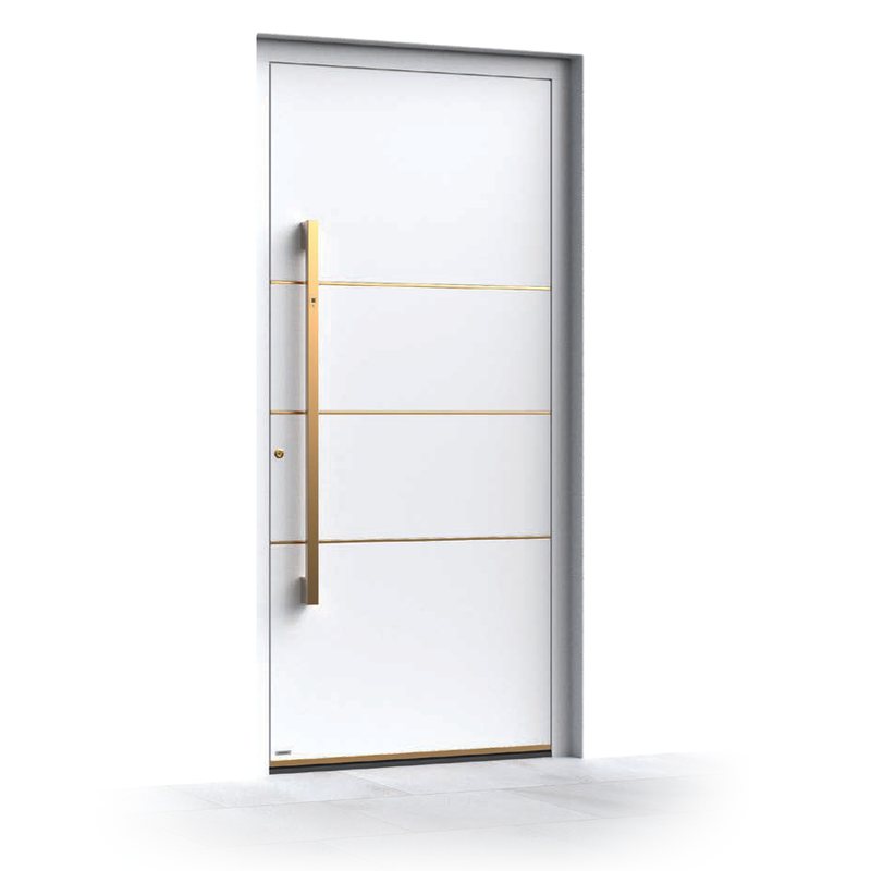 Ușă de intrare Pirnar Premium 1830, FS 9016 · PVD Copper Dusk