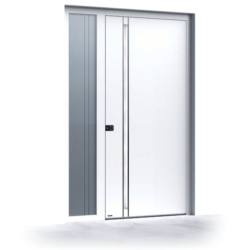 Ușă de intrare Pirnar Ultimum 624 A ALU, FS 9016 · PVD Volcanic Shadow