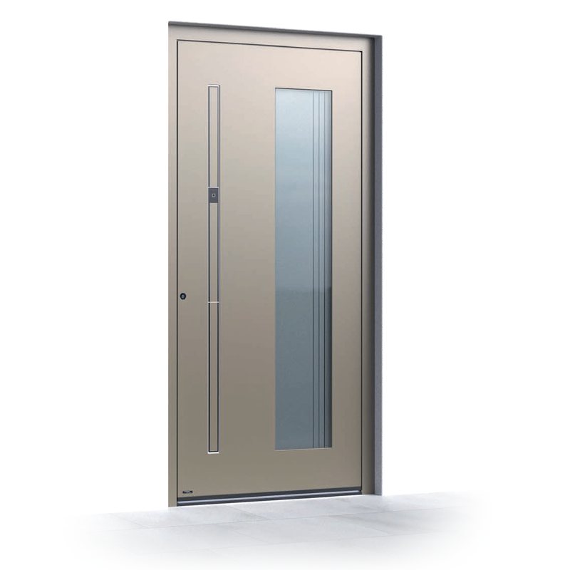 Ușă de intrare Pirnar Ultimum 635 ALU, FS Quarz 2 · PVD Volcanic Shadow