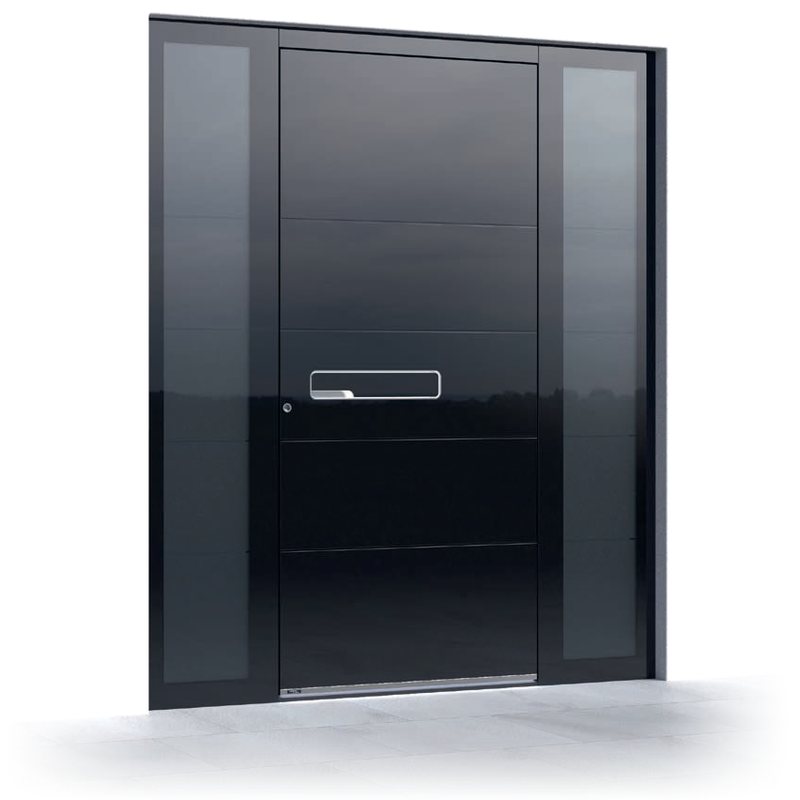 Ușă de intrare Pirnar Ultimum 613 A GLASS, Sticlă decorativă Night Sky Gloss