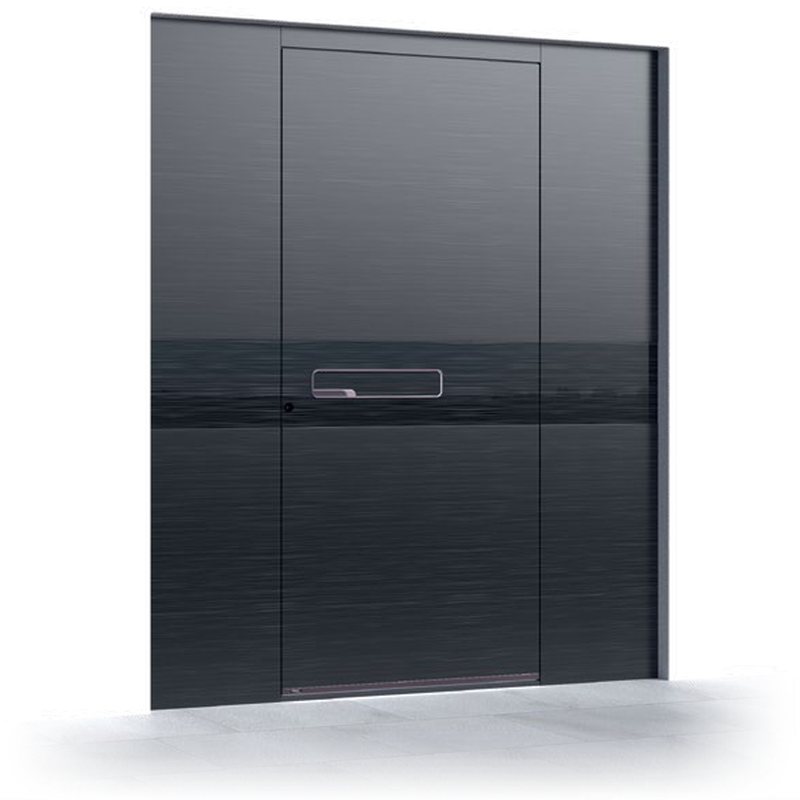 Ușă de intrare Pirnar Ultimum 608 A GLASS, Sticlă decorativă Night Storm · PVD Mystic Bronze