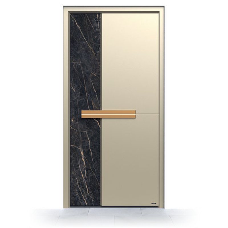 Ușă de intrare Pirnar Ultimum 515 A GLASS, Quarz 1 · PVD Copper Dusk