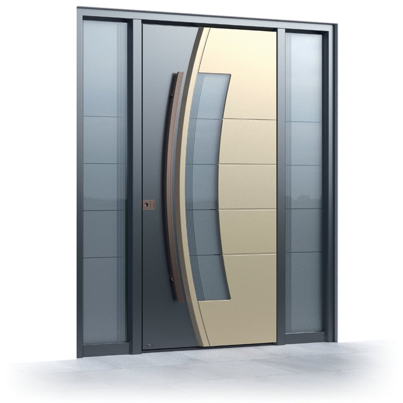 Ușă de intrare Pirnar Ultimum 509 ALU, 70105 + FS Quarz 1 · PVD Copper Dusk