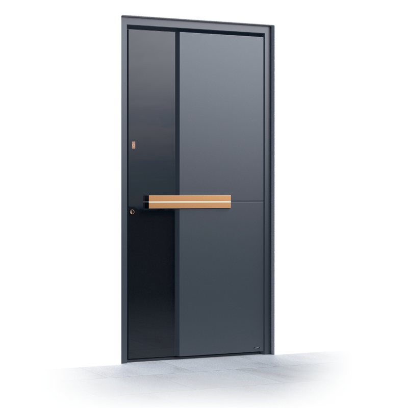 Ușă de intrare Pirnar Ultimum 515 GLASS, DB 703 · PVD Copper Dusk