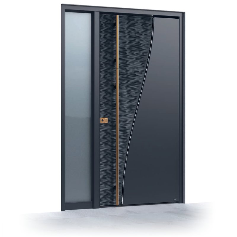 Ușă de intrare Pirnar Ultimum 527 A DUNE, FS 7016 · PVD Copper Dusk