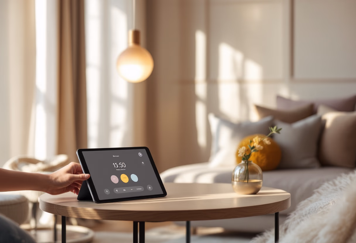 image of smart home technology setup (for a real estate tech)