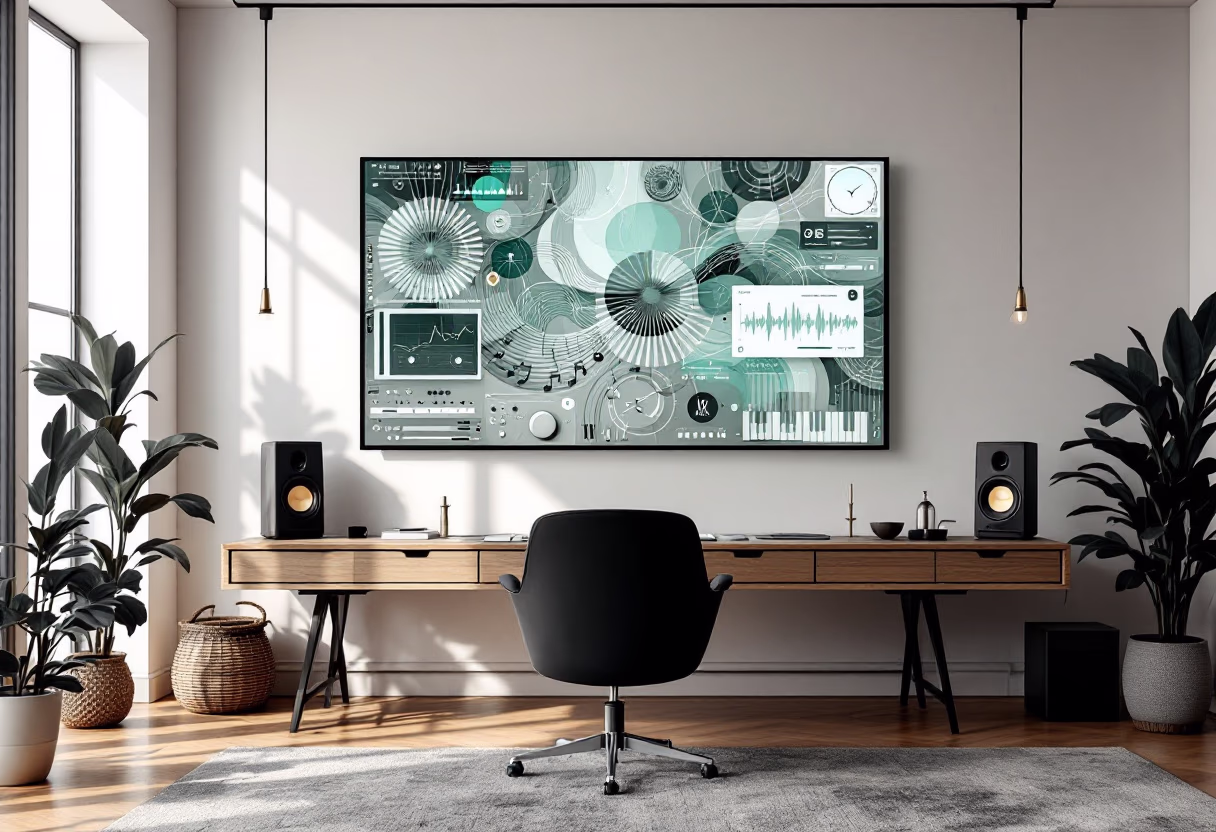 [digital project] image of editing software on a screen (for a music studio)