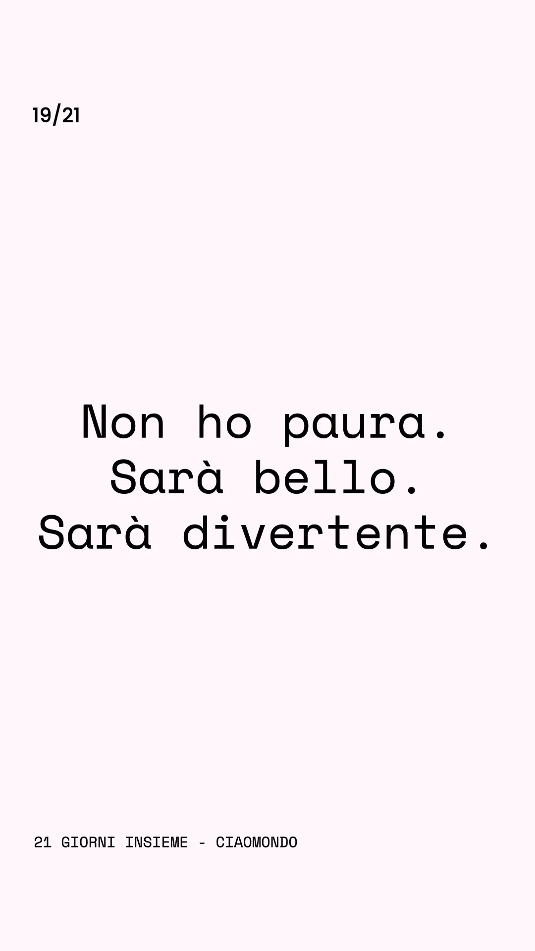 Giorno 19/21