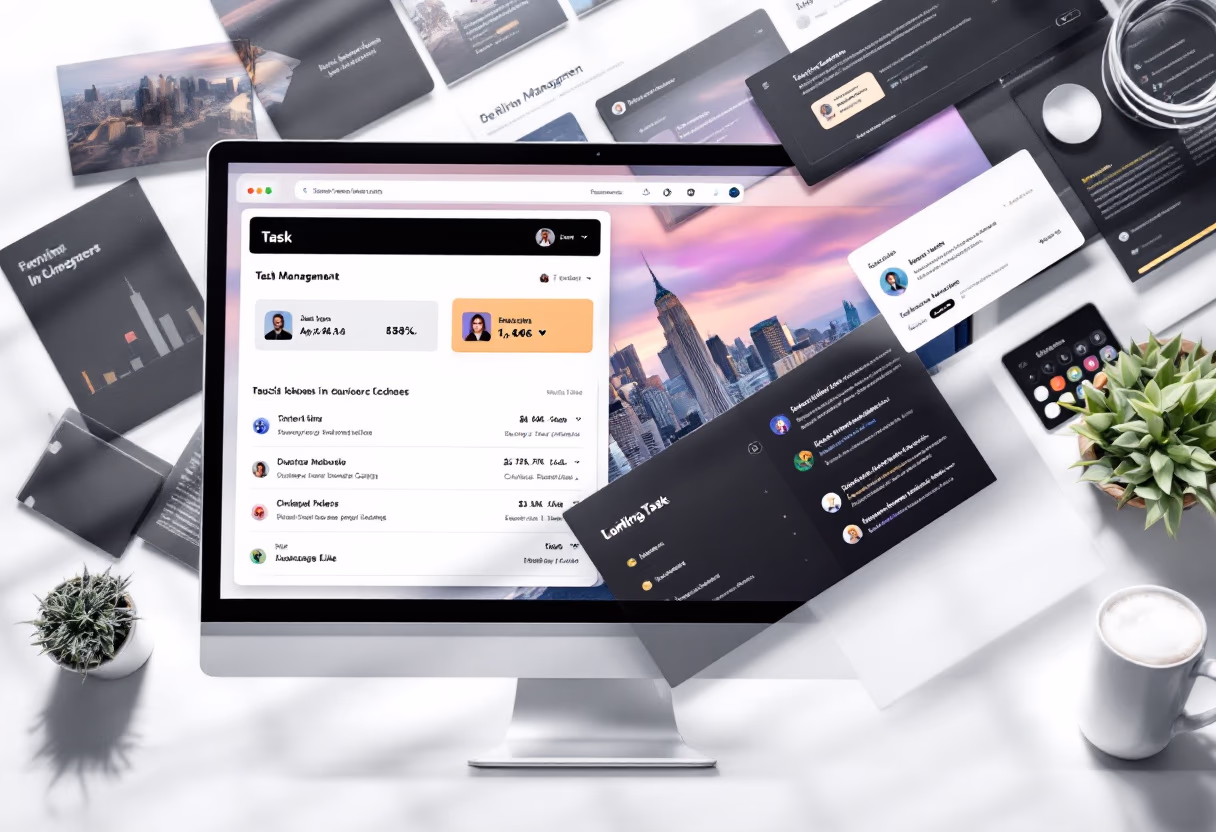 interface of task management module for productivity tools business