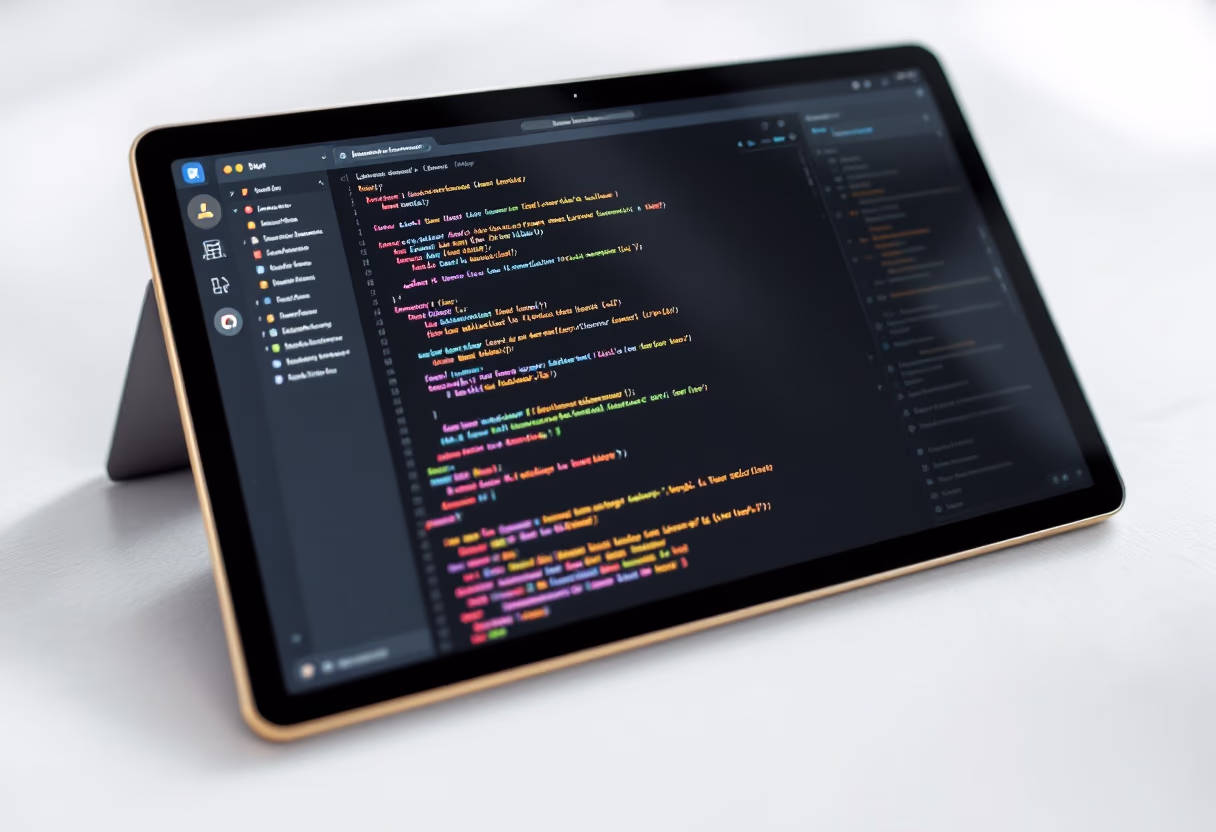 image of code on a computer screen (for a legal tech)