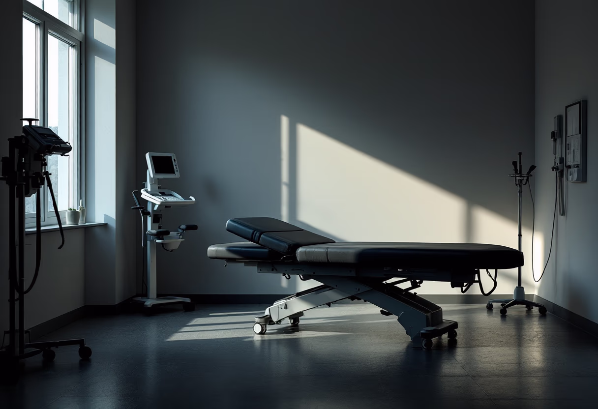 physiotherapy room in a sports clinic