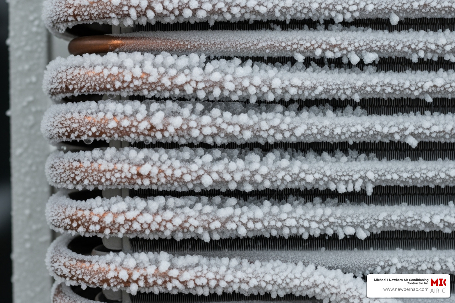 Frozen evaporator coil on an AC unit - AC blowing hot air