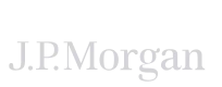 J.P. Morgan logo in white on a dark background.