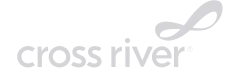 Cross River Bank logo in white.