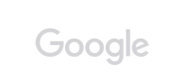 Google logo in white on a dark background.