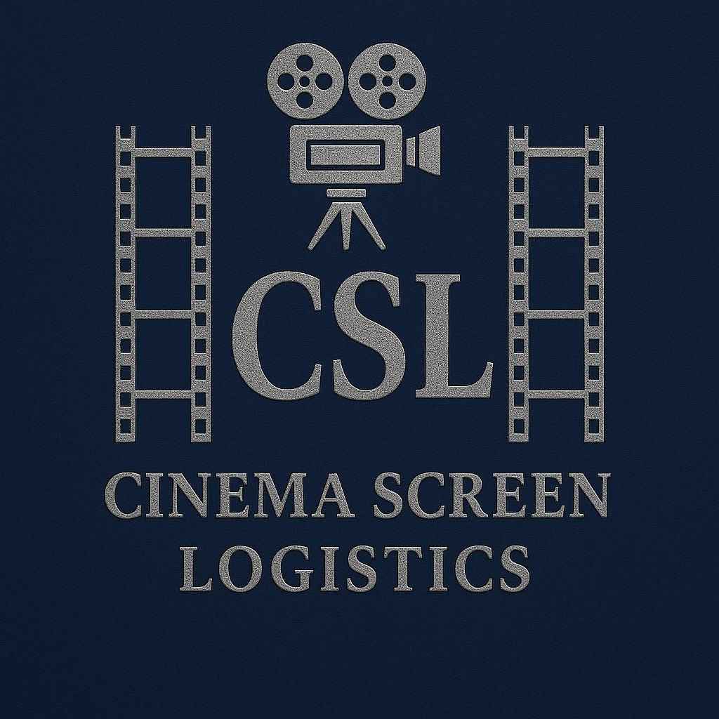 Cinema Screen Logistics (CSL) logo – UK TV and film transport agency supplying HGV swing drivers and unit moves for production and facilities companies.