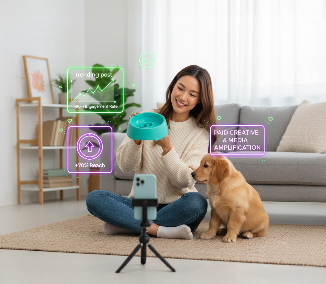 Paid media creative preview placeholder