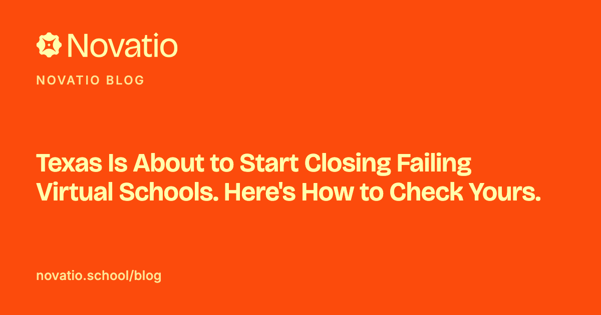 Texas Is About to Start Closing Failing Virtual Schools. Here's How to Check Yours.
