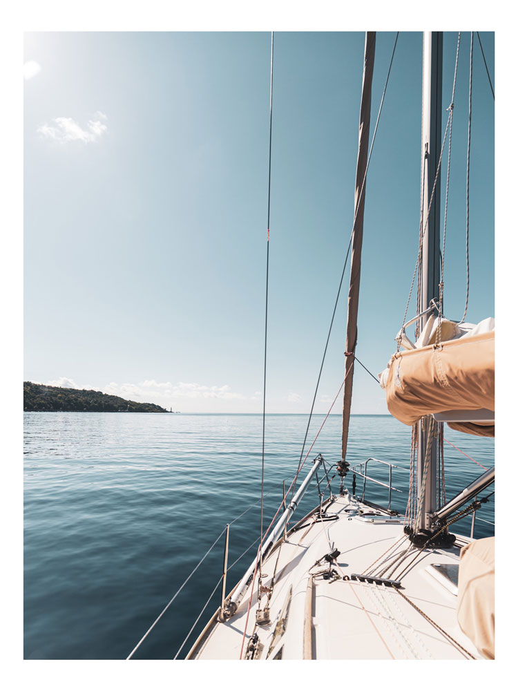 Photographie de Juliette Barcelo. Voilier. 