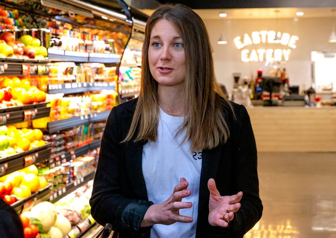 Caylee Dodson, executive director at RestorOkc, worked with Homeland CEO Marc Jones to open a non-profit owned grocery that hires Homeland to operate the store as a means to addressing a food desert in the predominantly Black east side.