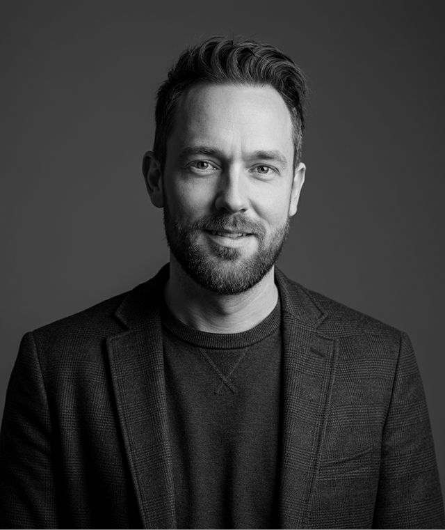 Black and white Image of A Person