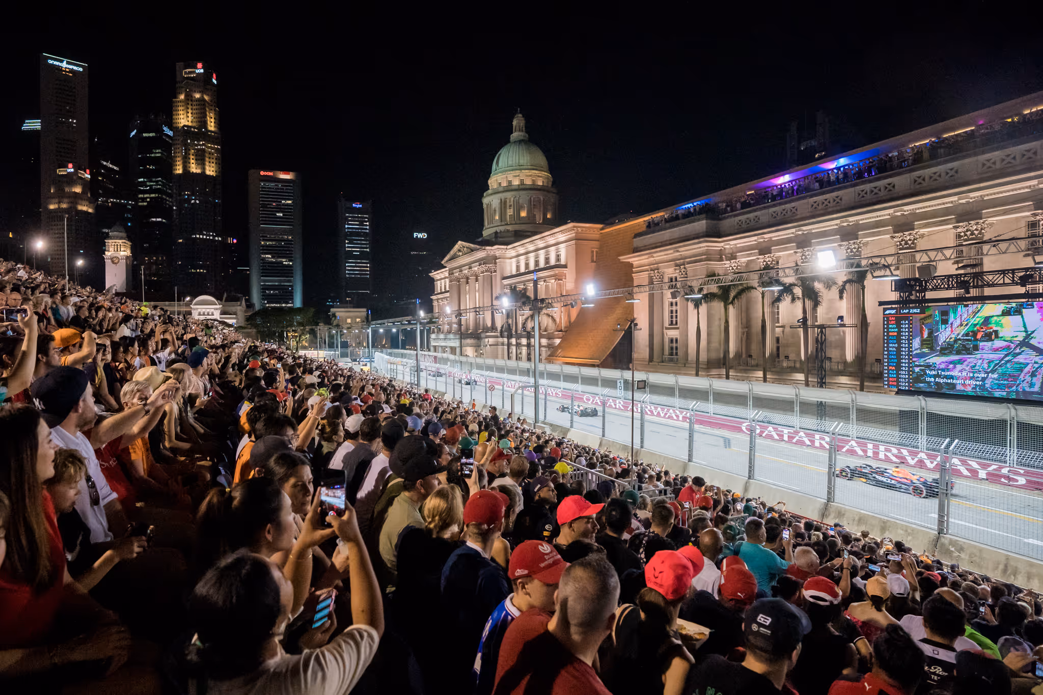 Padang seating at Singapore Grand Prix